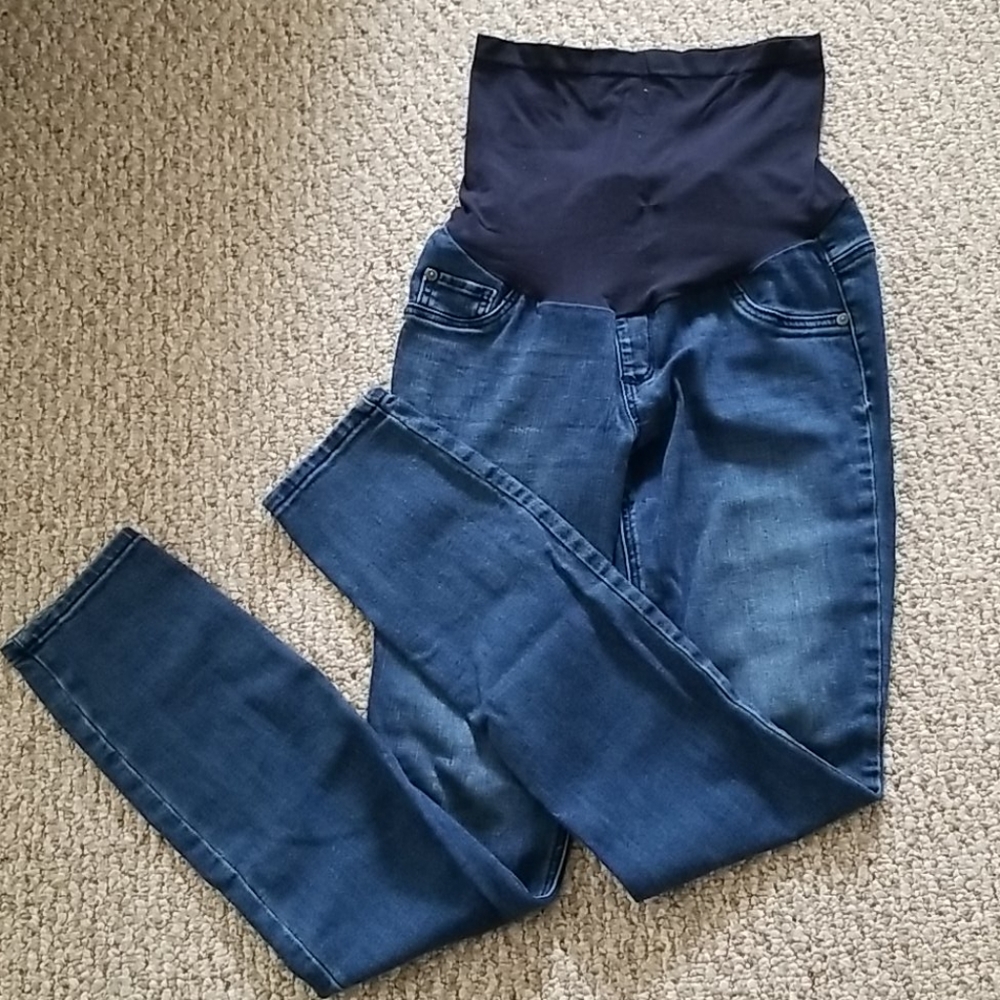 Indigo Blue Maternity Medium Long Jeans